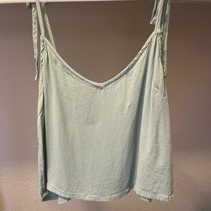 mint green crop top